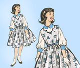 1950s Vintage Marian Martin Sewing Pattern 9284 Uncut Little Girls Jumper Dress Sz 8