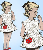 Marian Martin 9297: 1950s Vintage Sewing Pattern Girls Play Apron Blouse & Pants Size 8 vintage4me2