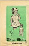 Marian Martin 9297: 1950s Vintage Sewing Pattern Girls Play Apron Blouse & Pants Size 8 vintage4me2