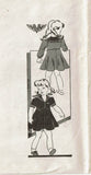 Marian Martin 9303: 1940s Toddler Girls Sailor Dress Sz 4 Vintage Sewing Pattern