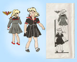 Marian Martin 9303: 1940s Toddler Girls Sailor Dress Sz 4 Vintage Sewing Pattern