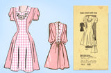 1940s Vintage Marian Martin Sewing Pattern 9312 Uncut Misses Princess Dress 32B