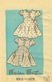 1950s Vintage Marian Martin Sewing Pattern 9315 Cute Toddler Girls Party Dress 4 - Vintage4me2
