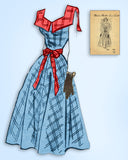 1950s Vintage Marian Martin Sewing Pattern 9322 Uncut Misses Sun Dress 34 B