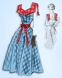 1950s Vintage Marian Martin Sewing Pattern 9322 Uncut Misses Sun Dress 34 B