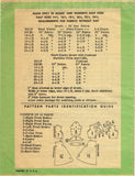 1950s Original Vintage Marian Martin Pattern 9342 Misses Zig Zag Dress Sz 38 B