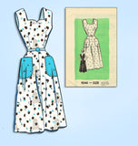 1950s Vintage Marian Martin Sewing Pattern 9344 Uncut Sun Dress Size Size 34 B
