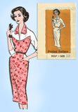 1950s Vintage Marian Martin Sewing Pattern 9357 Uncut Misses Slender Dress 34 B - Vintage4me2