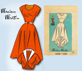 Marian Martin 9390: 1950s Misses Dress & Bolero Size 34 B Vintage Sewing Pattern