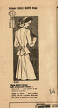Marian Martin 9465: 1940s Misses WWII Peplum Suit Sz 32 B Vintage Sewing Pattern