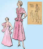 1940s Vintage Marian Martin Sewing Pattern 9491 Uncut Sun Dress & Jacket Sz 32B -Vintage4me2