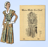 1950s Vintage Marian Martin Sewing Pattern 9494 Uncut Misses Dress Size 16 34B