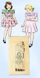 1940s Original Vintage Mail Order Pattern 9969 Toddler Girls Gathered Dress Sz 2