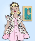 1950s VTG Marian Martin Sewing Pattern 9095 Uncut Toddler Girls Party Dress Sz 4 -Vintage4me