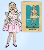 1950s VTG Marian Martin Sewing Pattern 9095 Uncut Toddler Girls Party Dress Sz 4 -Vintage4me