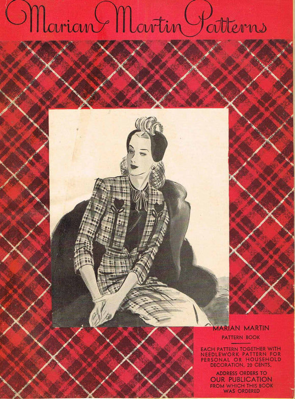 1940s Rare 1944 Marian Martin Mail Order Sewing Pattern Catalog 24pg Digital Download