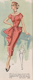 Modes Royale 1170: 1950s Uncut Sexy Cocktail Dress Sz 30B Vintage Sewing Pattern