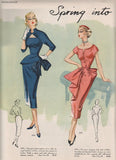 Modes Royale 1170: 1950s Uncut Sexy Cocktail Dress Sz 30B Vintage Sewing Pattern