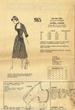 1950s Vintage Modes Royale Sewing Pattern 965 Misses Cocktail Dress Size 30 Bust