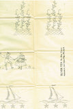 1930s Vintage Monarch Embroidery Transfer M204 Uncut Dutch Couple Guest Towels