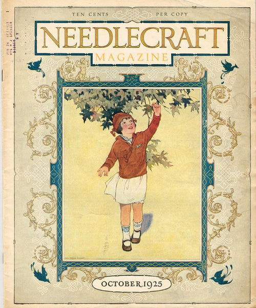 1920s Vintage Needlecraft Magazine October 1925 42 Pages Antique Craft Projects - Vintage4me2