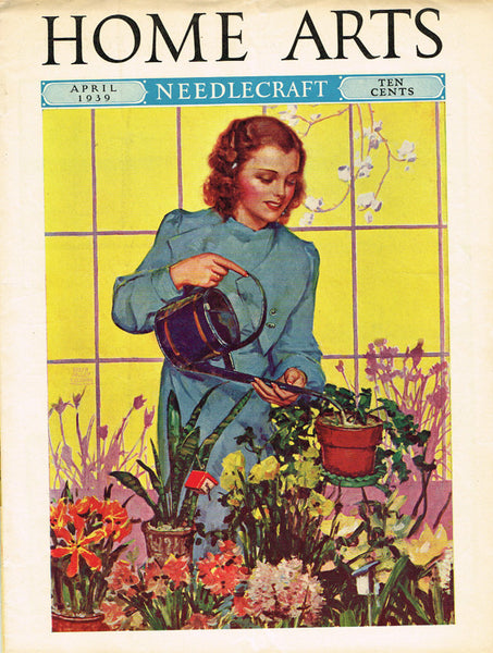 1930s Vintage Needlecraft Home Arts Magazine April 1939 22 Pages Craft Projects - Vintage4me2