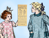 New Idea 4992: Antique Sewing Pattern Girls Sack Apron Classic Original From 1907