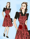 1940s Vintage Mail Order Sewing Pattern No Number Misses Jumper & Blouse Sz 33 B