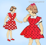 1940s Original Vintage New York Pattern 1001 Uncut Toddler Girls Jumper Dress Sz 4