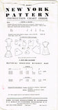 1940s Original Vintage New York Pattern 1001 Uncut Toddler Girls Jumper Dress Sz 4