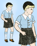 1930s Vintage New York Sewing Pattern 1013 Uncut Toddler Boy's Suit Size 4