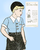1930s Vintage New York Sewing Pattern 1013 Uncut Toddler Boy's Suit Size 4