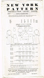 1950s Vintage New York Sewing Pattern 1058 Uncut Misses Shirtwaist Dress Sz 36 B