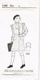 1930s Vintage New York Sewing Pattern 1162 Uncut Little Girls Coat