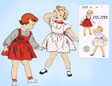 New York: 1950s Cute Toddler Girls Jumper Sz 3 Vintage Sewing Pattern - Vintage4me2