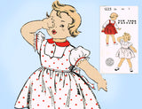 New York: 1950s Cute Toddler Girls Jumper Sz 3 Vintage Sewing Pattern - Vintage4me2