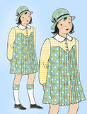 1930s Vintage New York Sewing Pattern 1243 Uncut Toddler Girls Pleated Dress Sz 4