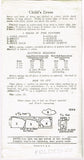 1930s Vintage New York Sewing Pattern 1243 Uncut Toddler Girls Pleated Dress Sz 4