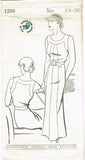 New York 1286: 1930s Uncut Misses Sporty Dress Size 36 B Vintage Sewing Pattern