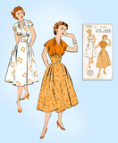 1940s Vintage New York Sewing Pattern 1353 Uncut Misses Afternoon Dress Sz 36 B