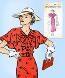New York 143: 1930s Uncut Misses Afternoon Dress Sz 38 B Vintage Sewing Pattern
