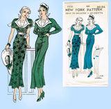 New York 1535: 1930s Uncut Misses Sailor Dress Size 34 B Vintage Sewing Pattern