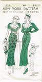New York 1535: 1930s Uncut Misses Sailor Dress Size 36 B Vintage Sewing Pattern