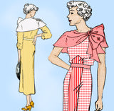 New York 1561: 1930s Uncut Teen Misses Dress Size 31 Bust Vintage Sewing Pattern