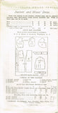 New York 1561: 1930s Uncut Teen Misses Dress Size 29 Bust Vintage Sewing Pattern