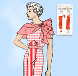 New York 1561: 1930s Uncut Teen Misses Dress Size 31 Bust Vintage Sewing Pattern