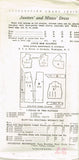 New York 1561: 1930s Uncut Teen Misses Dress Size 33 Bust Vintage Sewing Pattern