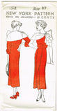 New York 1561: 1930s Uncut Teen Misses Dress Size 35 Bust Vintage Sewing Pattern