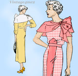 New York 1561: 1930s Uncut Teen Misses Dress Size 31 Bust Vintage Sewing Pattern
