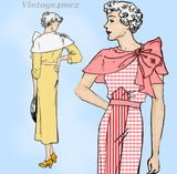 New York 1561: 1930s Uncut Teen Misses Dress Size 29 Bust Vintage Sewing Pattern
